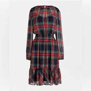 J.Crew Cinched-Waist Dress in Stewart Tartan